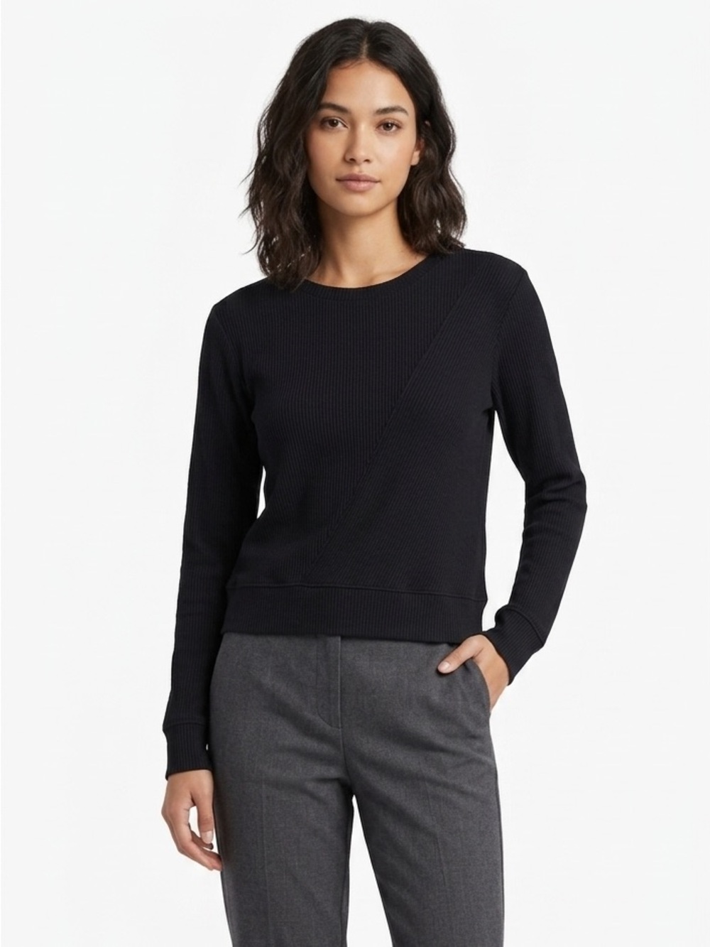 Rag & Bone Ribbed Knit Crewneck Sweater